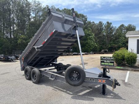 New 2026 RawMaxx GDX KNIGHT 83X14 HIGH SIDE TELESCOPIC CYLINDER 14K GVWR Dump Trailer