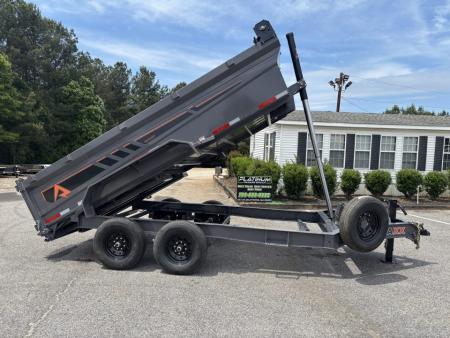 New 2026 RawMaxx GDX KNIGHT 83X14 HIGH SIDE TELESCOPIC CYLINDER 14K GVWR Dump Trailer