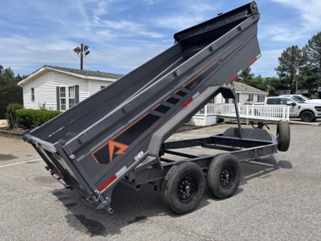 New 2026 RawMaxx GDX KNIGHT 83X14 HIGH SIDE TELESCOPIC CYLINDER 14K GVWR Dump Trailer