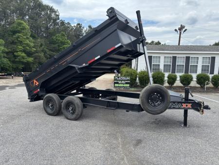 New 2026 RawMaxx GDX KNIGHT 83X14 HIGH SIDE TELESCOPIC CYLINDER 14K GVWR Dump Trailer