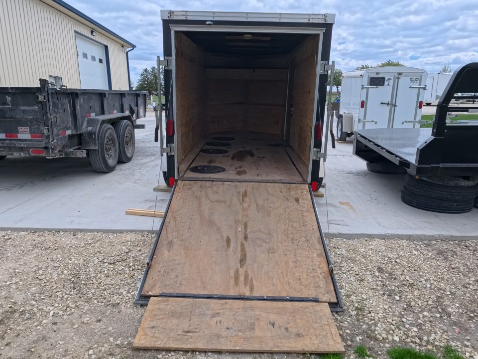 Used 2016 United Trailers 5 x 10 x 5 Cargo / Enclosed Trailer "Poor Man's Ice Castle" with 4 Floor Fishing Holes and New Tires