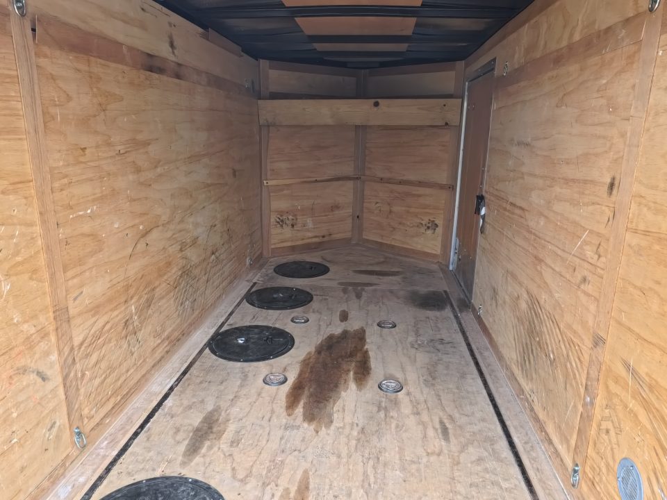 Used 2016 United Trailers 5 x 10 x 5 Cargo / Enclosed Trailer "Poor Man's Ice Castle" with 4 Floor Fishing Holes and New Tires