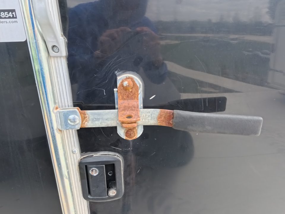 Used 2016 United Trailers 5 x 10 x 5 Cargo / Enclosed Trailer "Poor Man's Ice Castle" with 4 Floor Fishing Holes and New Tires