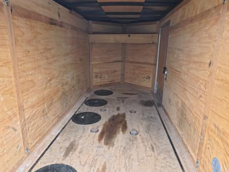 Used 2016 United Trailers 5 x 10 x 5 Cargo / Enclosed Trailer "Poor Man's Ice Castle" with 4 Floor Fishing Holes and New Tires