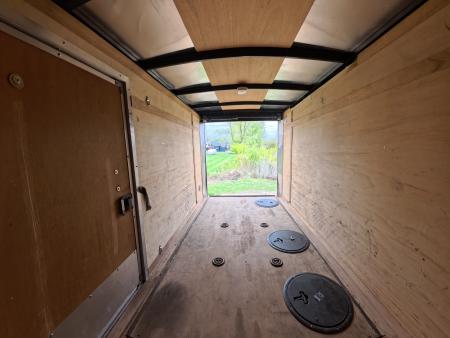 Used 2016 United Trailers 5 x 10 x 5 Cargo / Enclosed Trailer "Poor Man's Ice Castle" with 4 Floor Fishing Holes and New Tires