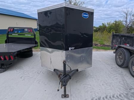 Used 2016 United Trailers 5 x 10 x 5 Cargo / Enclosed Trailer "Poor Man's Ice Castle" with 4 Floor Fishing Holes and New Tires