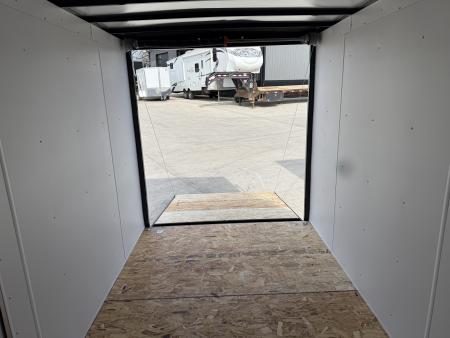 New NEW 2026 AERO 6x10 +2 V WHITE Interior QUALITY Enclosed Rear Ramp Cargo Trailer