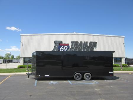 New 2026 Cargo Express 8.5 x 24 KE-SEC10224-100 Car / Racing Trailer 10K / Black Trim / Rear Flare / Transulcent Roof