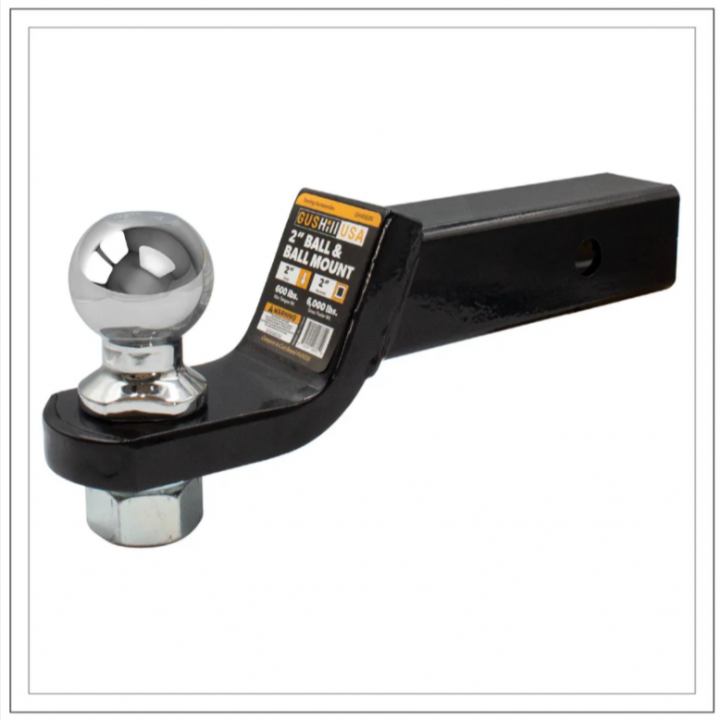 New 2025 Dynamic Trailer Parts Ball mount for 2" Receiver with 2" Ball (2" drop)