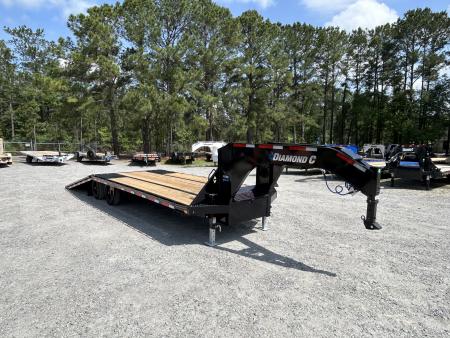 New 2026 Diamond C FMAX210 Hydraulic Dovetail 30ft (18ft Deck+12ftDovetail) , Super Single 10K Axles