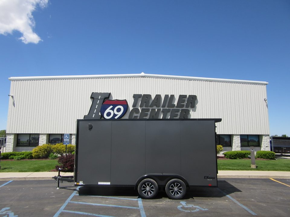 New 2026 Cargo Express 7 x 16 KE-DX8416-070 Cargo / Enclosed Trailer 7K / Black Trim / Rear Flare