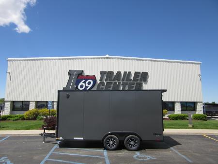 New 2026 Cargo Express 7 x 16 KE-DX8416-070 Cargo / Enclosed Trailer 7K / Black Trim / Rear Flare