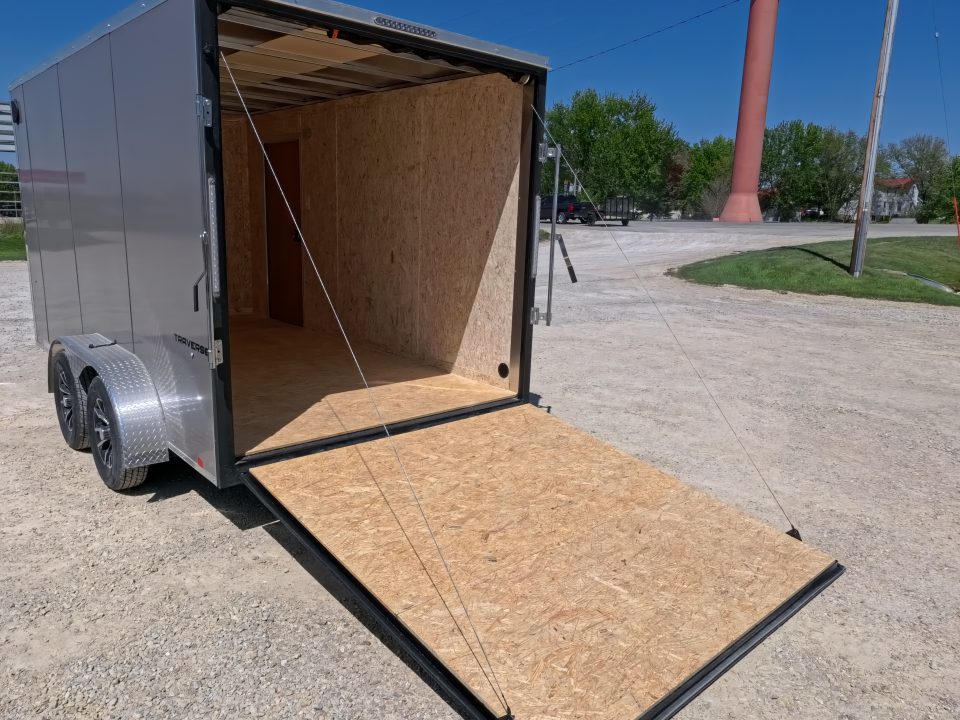 New 2026 Formula Trailers 7 x 14 x 7 Traverse Flat Top V-Nose Cargo / Enclosed Trailer with 7K Set Back Jack, 7K GVWR
