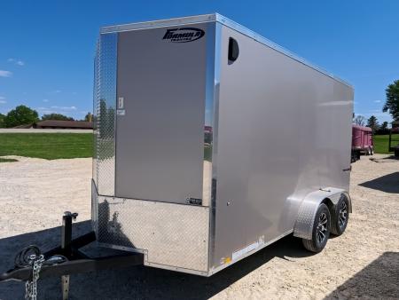 New 2026 Formula Trailers 7 x 14 x 7 Traverse Flat Top V-Nose Cargo / Enclosed Trailer with 7K Set Back Jack, 7K GVWR