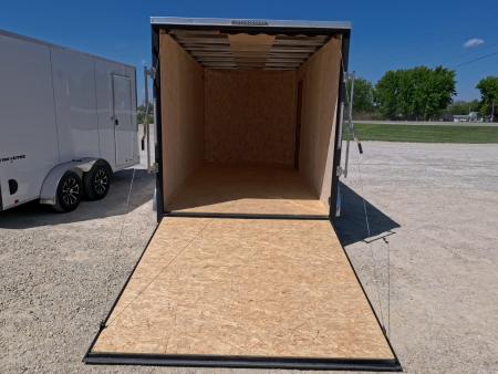 New 2026 Formula Trailers 7 x 14 x 7 Traverse Flat Top V-Nose Cargo / Enclosed Trailer with 7K Set Back Jack, 7K GVWR