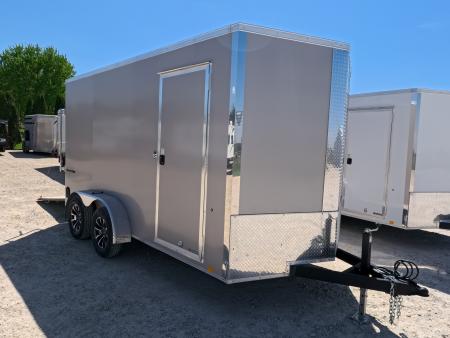 New 2026 Formula Trailers 7 x 14 x 7 Traverse Flat Top V-Nose Cargo / Enclosed Trailer with 7K Set Back Jack, 7K GVWR