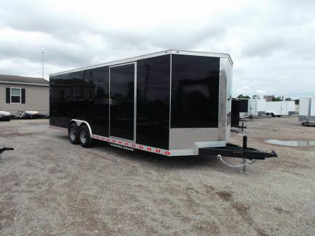 New 2026 Covered Wagon Trailers 8.5x24 Cargo / Enclosed Trailer / XXL Package / 7ft Interior Height / 7000# Torsion Axles / Extra Wide Heavy Duty Ramp / .080 Black Heavy Duty Poly Core Skin / 48  RV Side Door / RV Step
