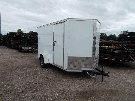 New 2026 Covered Wagon Trailers 6x12 Cargo / Enclosed Trailer / Extra Wide Ramp / 6'6  Interior / .080 White Poly Core Skin / (4) D-Rings Cargo / Enclosed Trailer