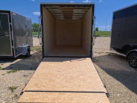 New 2026 Formula Trailers 7 x 14 x 7 Traverse Flat Top V-Nose Cargo / Enclosed Trailer with 7K Set Back Jack, 7K GVWR