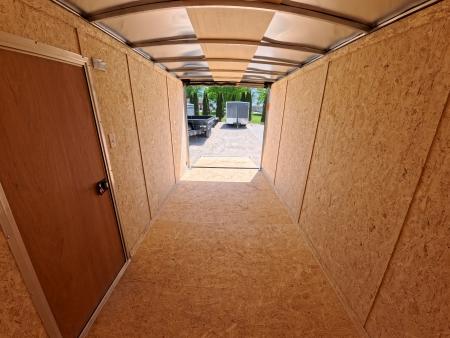 New 2026 Formula Trailers 7 x 14 x 7 Traverse Flat Top V-Nose Cargo / Enclosed Trailer with 7K Set Back Jack, 7K GVWR