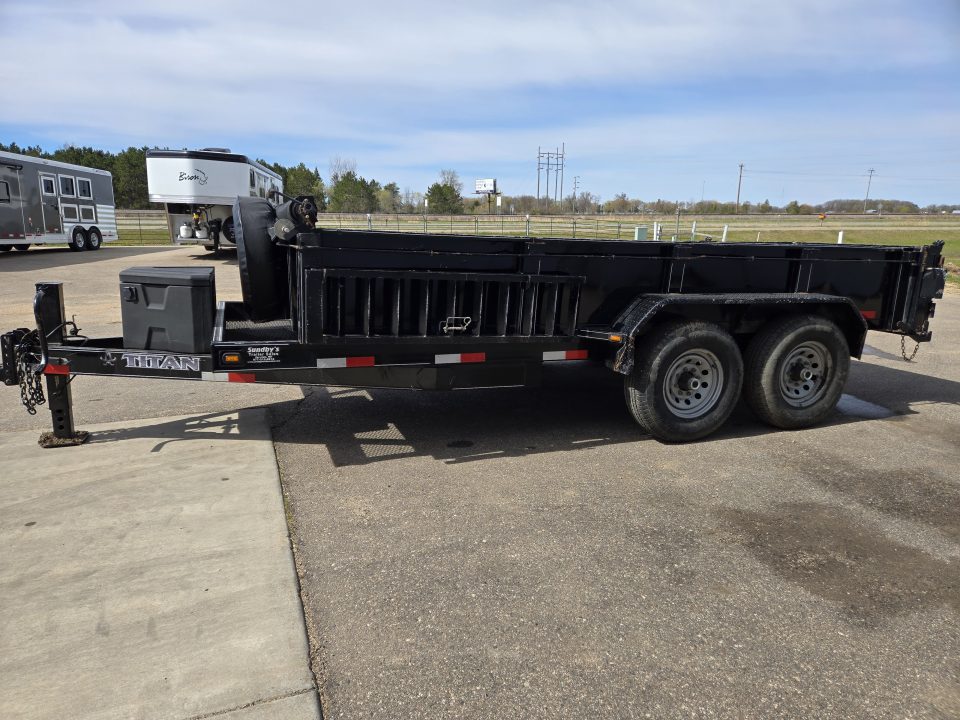 Used 2014 Titan 14ft Dump Trailer