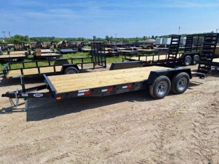 New 2025 AMO 2025 AMO 82"X18' SKID 14K Equipment Trailer Equipment Trailer