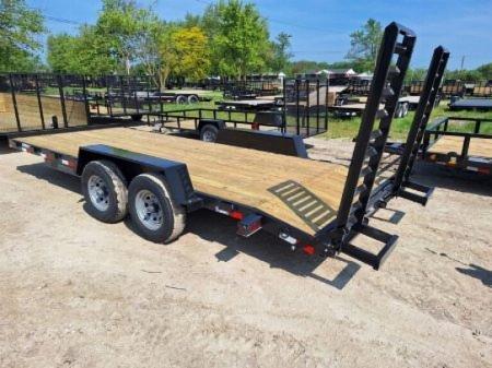 New 2025 AMO 2025 AMO 82"X18' SKID 14K Equipment Trailer Equipment Trailer