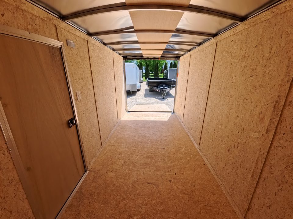New 2026 Formula Trailers 7 x 14 x 7 Traverse Flat Top V-Nose Cargo / Enclosed Trailer with 7K Set Back Jack, 7K GVWR, Ramp Extension