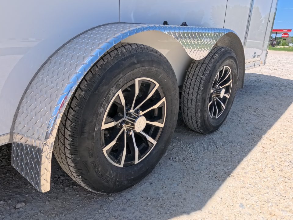 New 2026 Formula Trailers 7 x 14 x 7 Traverse Flat Top V-Nose Cargo / Enclosed Trailer with 7K Set Back Jack, 7K GVWR, Ramp Extension