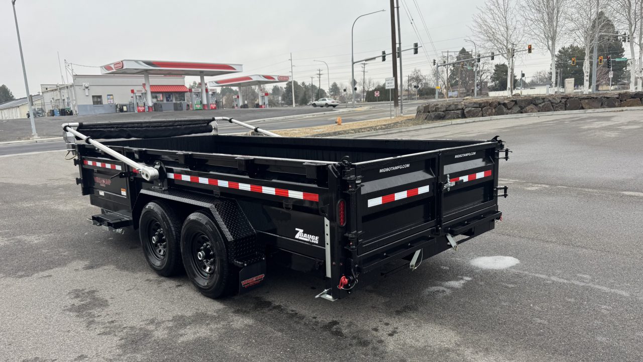 New 2025 Midsota 82 x 16 Versa Dump 15.4K BP Scissor Dump Trailer