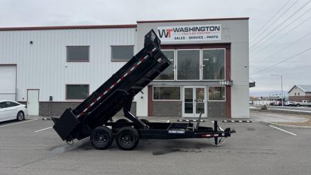 New 2026 Sure-Trac 7 x 14 HD Low Profile Dump 14k Scissor Dump Trailer