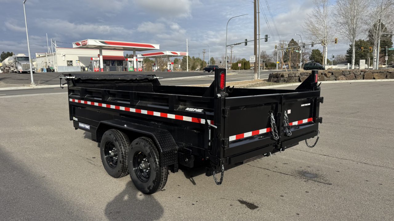 New 2026 Sure-Trac 82 IN x 14 HD Low Profile Dump 14k Scissor Dump Trailer
