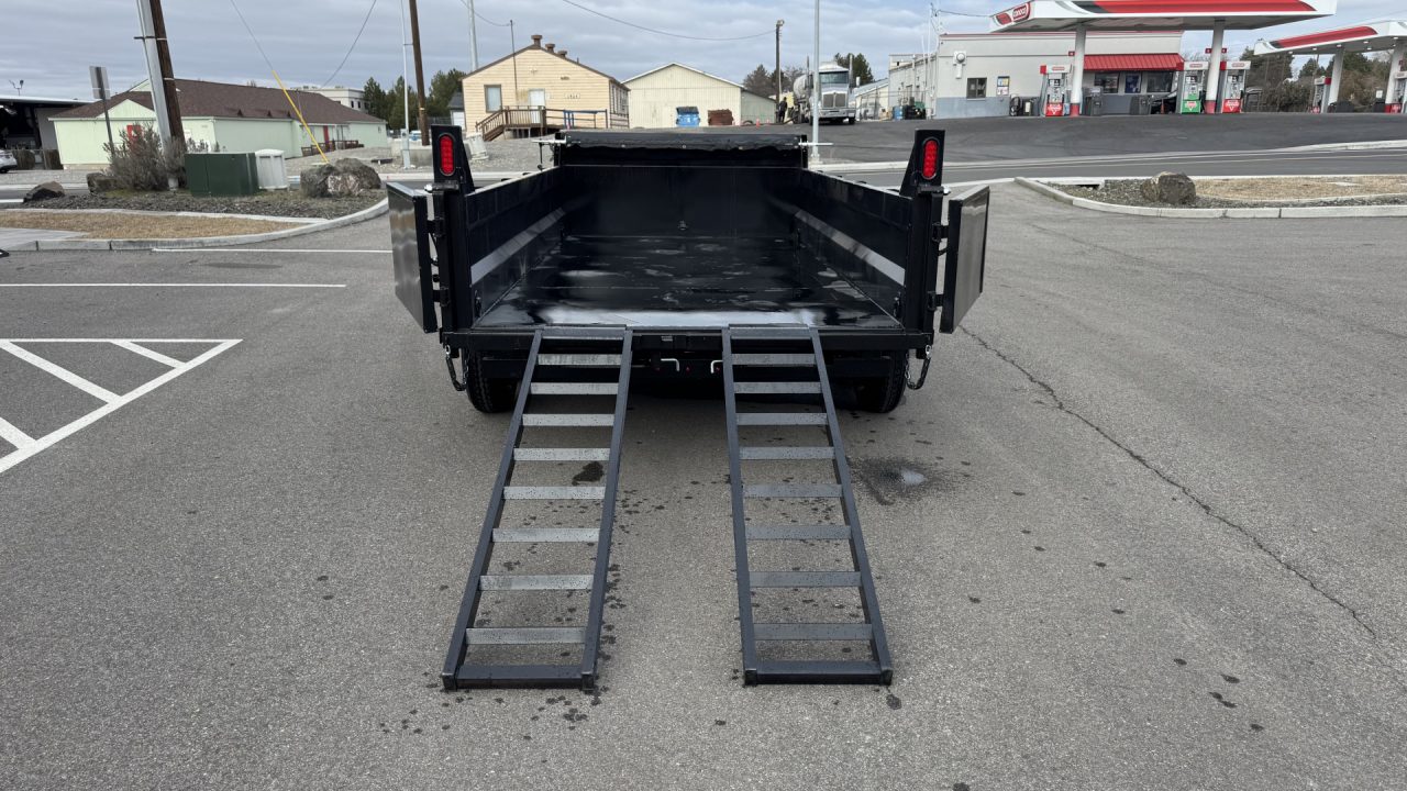 New 2026 Sure-Trac 82 IN x 14 HD Low Profile Dump 14k Scissor Dump Trailer