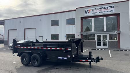 New 2026 Sure-Trac 82 IN x 14 HD Low Profile Dump 14k Scissor Dump Trailer