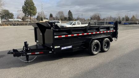 New 2026 Sure-Trac 82 IN x 14 HD Low Profile Dump 14k Scissor Dump Trailer