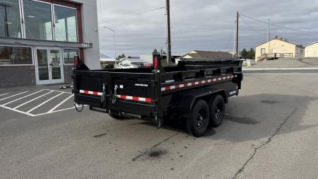 New 2026 Sure-Trac 82 IN x 14 HD Low Profile Dump 14k Scissor Dump Trailer