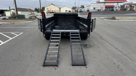 New 2026 Sure-Trac 82 IN x 14 HD Low Profile Dump 14k Scissor Dump Trailer