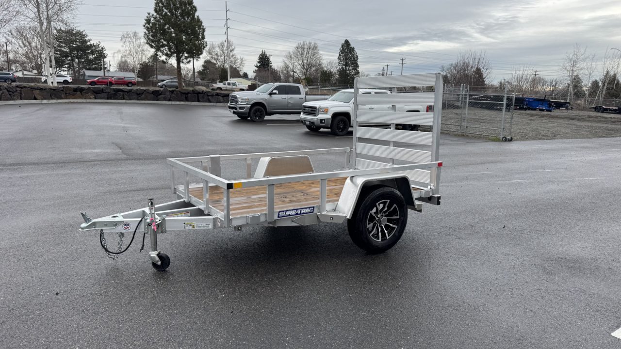New 2025 Sure-Trac 5 X 8 Aluminum Tube Top 3k Utility Trailer