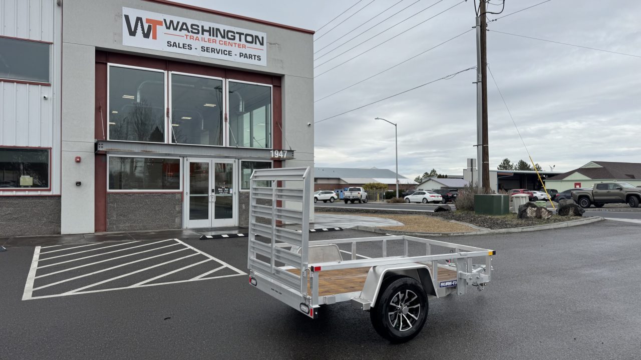 New 2025 Sure-Trac 5 X 8 Aluminum Tube Top 3k Utility Trailer