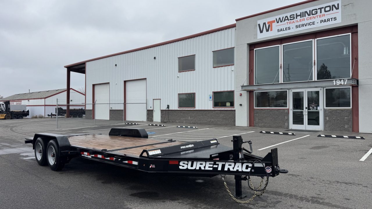 New 2025 Sure-Trac 7 X 16+4 Pro Series 17.6k Equipment Trailer