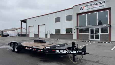 New 2025 Sure-Trac 7 X 16+4 Pro Series 17.6k Equipment Trailer