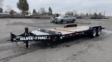New 2025 Sure-Trac 7 X 16+4 Pro Series 17.6k Equipment Trailer