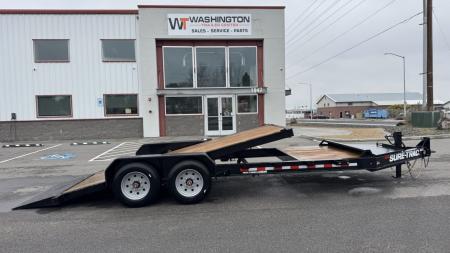 New 2025 Sure-Trac 7 X 16+4 Pro Series 17.6k Equipment Trailer