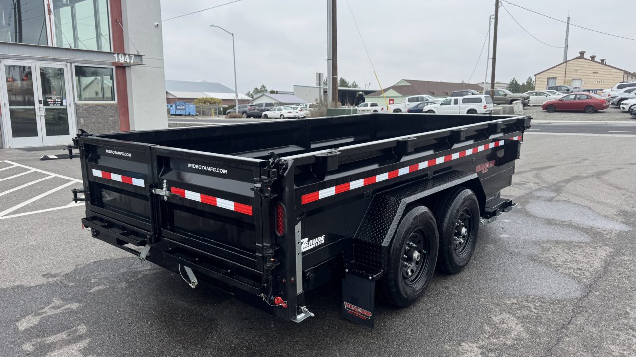 New 2025 Midsota 82 x 14 Versa Dump 15.4K BP Scissor Dump Trailer