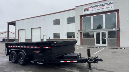 New 2025 Midsota 82 x 14 Versa Dump 15.4K BP Scissor Dump Trailer