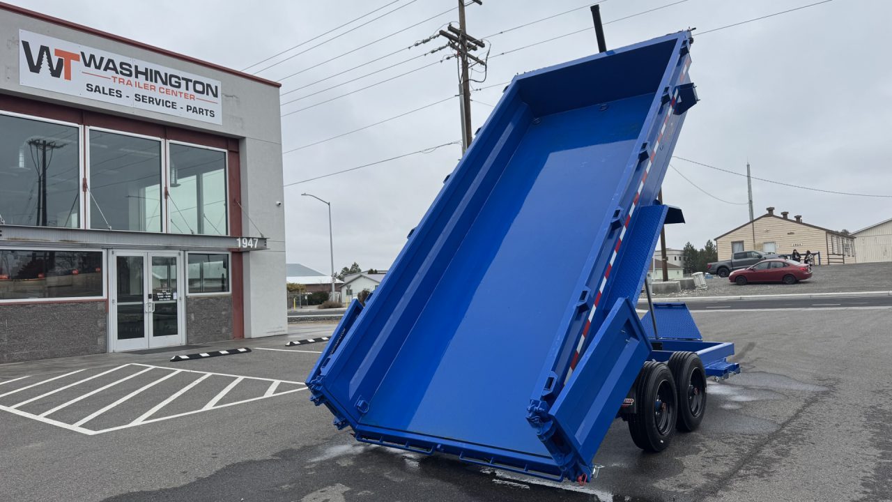 New 2025 Midsota 7 x 16 Versa Dump 17.6K BP Telescopic Dump Trailer