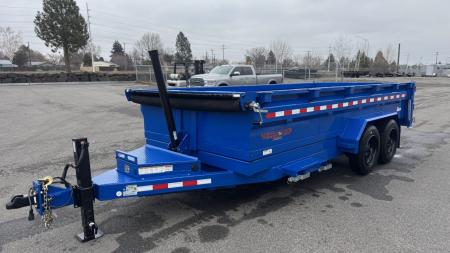 New 2025 Midsota 7 x 16 Versa Dump 17.6K BP Telescopic Dump Trailer