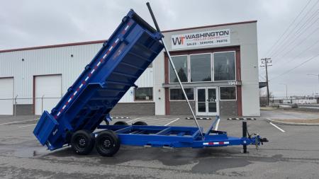 New 2025 Midsota 7 x 16 Versa Dump 17.6K BP Telescopic Dump Trailer