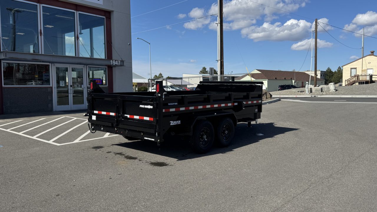 New 2026 Sure-Trac 7 X 14 Pro Series Telescopic 15.4k Dump Trailer