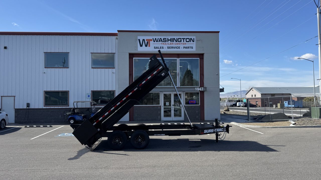 New 2026 Sure-Trac 7 X 14 Pro Series Telescopic 15.4k Dump Trailer